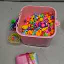 Orian Pop Beads Jewelry Making Kit for Girls, 550+ Piece Set, Pop Beads for Girls Ages 3 and Up, Fun and Colorful Snap Beads, Bracelet Making Kit, Necklaces and Rings. Great Colorful Unicorn Gift Bag