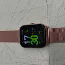 Smart Watch for Women Fitness Tracker: Rose Gold Bluetooth Make Answer Call Digital Mens watches Waterproof Run Smartwatch Android Phone iPhone Samsung Compatible Sleep Heart Rate Monitor Pedometer