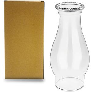 Oil Lamp Chimney 3 Inch Base 8 2/8 Inch Height Kerosene Lamp Shade Tall Clear Glass Replacement Lamp