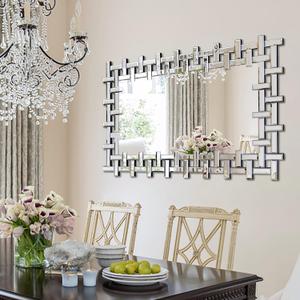Autdot Large Decorative Mirror, 47'' x 32'' Modern Living Room Mirror with Beveled Glass Frame, Rectangle Accent Mirrors for Wall Decor Dining Room, Entryway, Fireplace, Bathroom