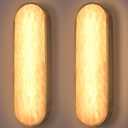 ylinksee Alabaster Wall Sconce Set of 2, 19.2in Modern Marble Sconce, Gold