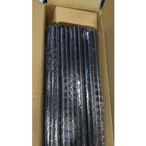 CKE 100 Pack 36" Round Aluminum Balusters, 3/4" Diameter Hollow Black Spindles for Deck/Stair Railing Kits With Screws & Connectors for Wood Composite
