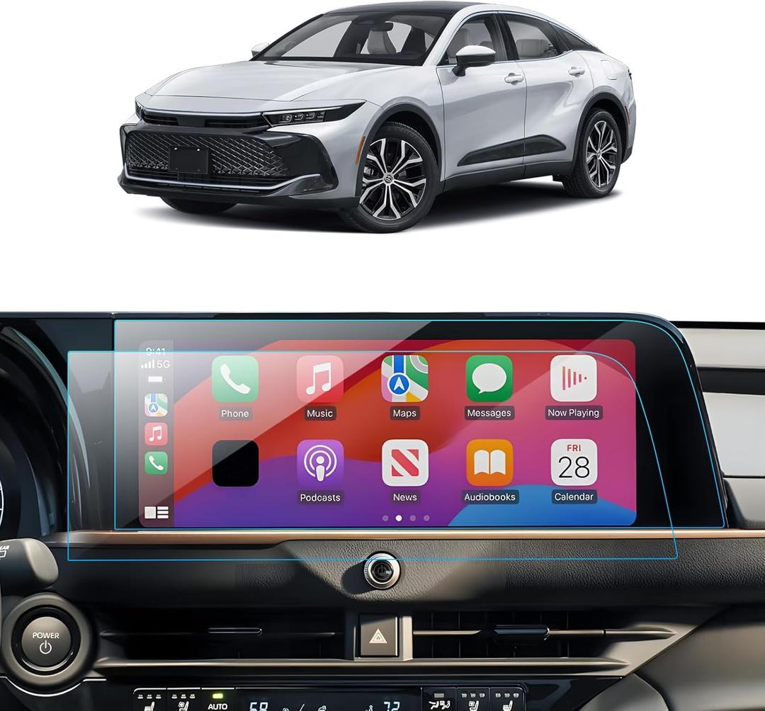 2PCS Car Screen Protector for Toyota Crown 2023 2024 2025 Accessories Navigation Nano Touchscreen Protector Film HD Clear Anti Fingerprint 12.3''