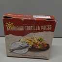 HIC Kitchen Taco Making Tools, Tortilla Press, Heavyweight Aluminum, Forms 6-Inch Tortillas and Artisan Flatbreads