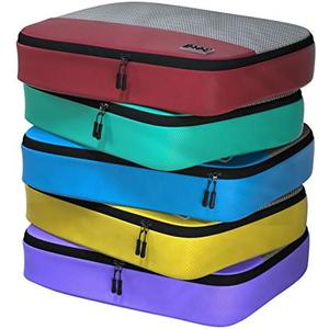 Large Packing Cubes for Travel - 5pc Packing Cubes for Suitcases - Lightweight Luggage Organizer Bags
