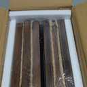 QUTREY 4x6 Picture Frames Collage, 6 Openings Wall Hanging Photo Frame Set of 2 Display 4 by 6 inch Vertical Pictures Frame, Rustic Walnut Brown