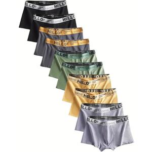 Men's Boxer Briefs,10 Pack，Mens Boxers Breathable Soft Moisture-Wicking Quick-Dry Underwear for Men Pack,XL