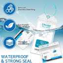 8 Pack Cruise Lanyards Set for Ship Cards, with Retractable Badge Reel Waterproof Luggage Tag Holders Id Card Holders, Sea-Themes Pattern for All Cruises Ticket Key Cards Luggage Tag (Blue)