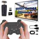 Retro Game Console,20,000+ Classic Video Games,Game Stick with Built-in15 Emulators,Plug and Play Video Games for tv 4k,Dual 2.4G Wireless Controllers