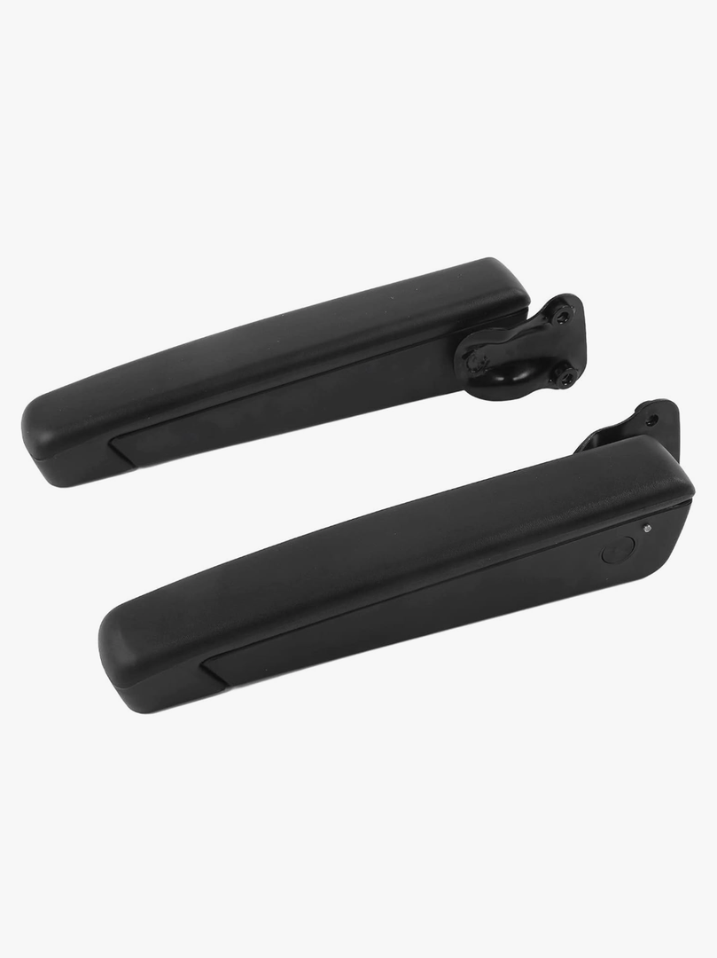1 Pair Car Seat Armrest, Car Adjustable Seat Armrest Shock Resistant PU Sponge Black Universal for Automobiles Trucks