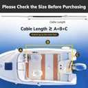 Marine Steering Control Cable, Cable Outboard Steering Kit 3/4" Standard Tapered Shaft