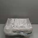 3-Pack Clear Stackable Storage Bins with Lids Magnetic Doors Open Front, Foldable, Folding Plastic Craft Containers Large Closet Organizers Box for Bedrooms Living Rooms Study Kids' Toys 24 QT (White)