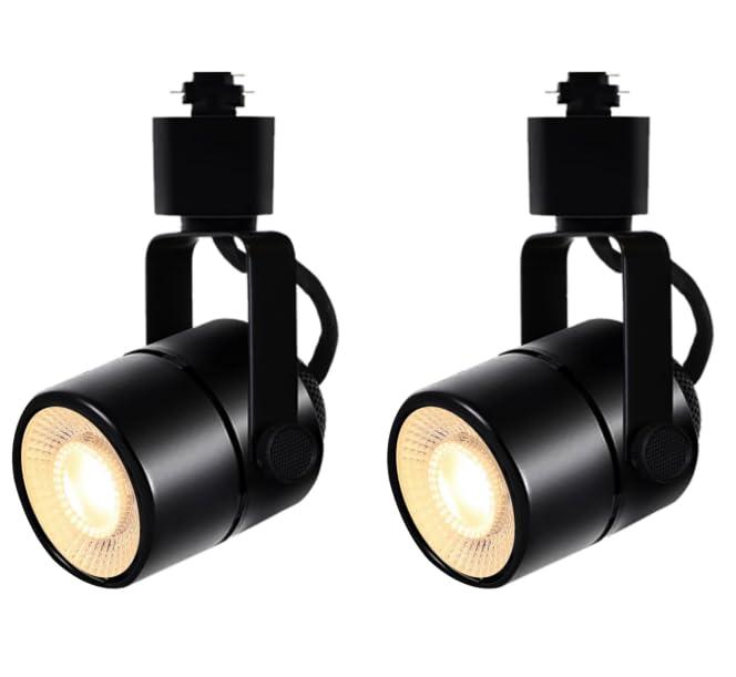 Bravsekai Black GU10 LED Track Lighting Heads, 2-Light 10W Dimmable, 3CCT Selectable Ceiling Spotlight Fixture for Indoor Home & Commercial Use(No Track Rail)