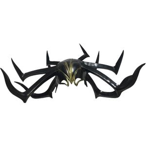 xcoser Hela Helmet Womens Headwear Cosplay Costume Halloween Black Mask Accessory