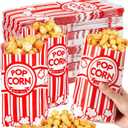 500pcs Paper Popcorn Bags for Party, 1 Oz Small Vintage Individual Servings Popcorn Container Pop Corn Bags Bulk for Popcorn Machine Accessories Supplies Movie Nights