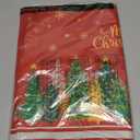 Christmas Tree Double-Layer Placemats, 1319, Set of 4 Washable Heat-Resistant Non-Slip Cloth Table Mats for Christmas Seasonal Holiday Decor