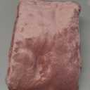 BEDELITE Flannel King Size Pillow Cases Set of 2, Super Soft Fleece Pillowcases with Zipper for Bedroom, Sofa, Couch,Luxury Cozy Fuzzy Velvet Pillow Shams for All Seasons(20x36 Inches,Dusty Pink)