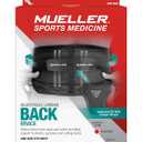 MUELLER Sports Medicine Adjustable Lumbar Back Brace, Lower Back Pain Relief and Support Belt for Men and Women, Black, One Size Fits Most