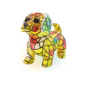 Dachshund Night Light, LED Dog Series Art Light, Cute Pet Themed Stained Resin Table Lamps, Vintage Home Decor, Fun Gift for Dog Lovers (#07, 7.87")