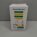 Cushious Electric Heated Blanket Throw 50''x60''Size Faux Fur Heating Blanket 10 Heating Settings, 1-8h Timer & Overheat Protection, Machine Washable, Soft Flannel and Sherpa Full Body Warmth (Light Gray)