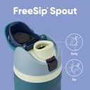 Owala FreeSip Insulated Stainless Steel Water Bottle with Straw, BPA-Free Sports Water Bottle, Great for Travel, 24 Oz, Denim