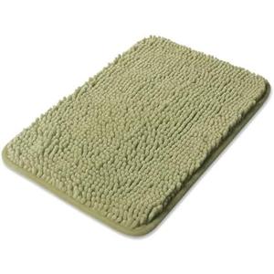 Yeaban Small Bathroom Rugs 28x19" – Thick Chenille Bath Mats | Washable and Absorbent Bath Rug Non-Slip, Plush and Soft Rugs for Bathroom, Shower, Sink(Sage Green)