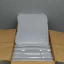 IRIS USA Board Game Storage Craft Organizer Box with Snap-Tight Latch Lid, 10-Pack Portable Plastic Case Bin for Puzzles, Magazines, Hobbies, Art Supplies, Fits 8.5" x 11" & A4 Papers, Slim, Clear