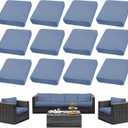 Outdoor Cushion Covers Set,12PCS Patio Furniture Couch Seat Slipcovers, Replacement for Sofa Sectional Chair(CoverOnly)