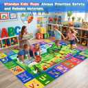 8x10 Large Kids Rug, Soft Non-Slip Classroom & Playroom Rug