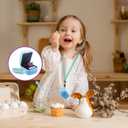 Silicone Cover for Bitzee Interactive Toy Digital Pet with Lanyard, Protective Case Holder Skin for Bitzee Virtual Electronic Pets (blue)