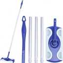 YeeBeny Mop Handle Compatible with Swiffer, Swiffer Mop Handle Only, Extra Long Detachable Handle for Swiffer Total Length 4.26 ft, Artificial Mechanical Design for High and Far Cleaning (Blue)