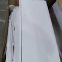 Shintenchi Kitchen Pantry Storage Cabinet, Freestanding Buffet Cabinet with Microwave Stand & 4 Door Shelves, Kitchen Hutch with Doors, Adjustable Shelves and Wine Rack, White