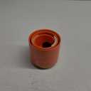 Gepege Ceramic Indoor Pots for Plants, Rainbow Pearl Glaze Planter with Drainage Hole, 6.0 inch+5.0 Inch+4.0 Inch. Orchid Flower Pots (Orange)