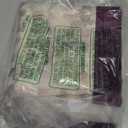 jinchan Gray Floral Kitchen Curtains 30 Inch Linen Tier Curtains Farmhouse Cafe Half Window Drapes Over Sink Light Filtering Grey on Beige for Living Room Laundry RV Rod Pocket 2 Panels