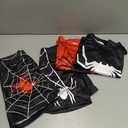 Jolyshlid Boys Shorts Set 4 Pieces Athletic Outfits Short Sleeve Tee Shirt and Summer Shorts Set Black Red 4-5Y