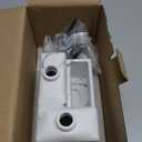 Kitchen Hand Soap and Dish Soap Dispenser Set,Dual Soap Dispenser with Sponge Holder 3-in-1 Organizer for Kitchen Sink,Bathroom,Useful Kitchen Gadgets - White Marble Look