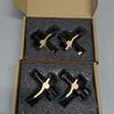 LUNYEE 4PCS Mini Hold Down Clamp Kit, CNC Router Clamp for Woodworking and Metalworking, Compatible with 3018 CNC Router Machine, 3018 Pro Max/ 3018-Pro Ultra, 2.5Lx 0.8Wx 2.4H