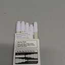 ARTISTRO 5 White Dual-Tip Acrylic Paint Pens - 5mm Dot + 1mm Fine Tips - Multisurface Markers for Fabric, Glass, & More