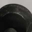 LCGP Bolt On Diesel Exhaust Tip 4", 6" outlet 15" Long Truck Tip, Rolled Angle Cut, Black Powder Coated