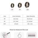 Smart Health Ring Men's and Women's Fitness trackers with Blood Oxygen, Blood Pressure, Heart Rate, Sleep Monitor Step CounterIP68 Waterproof for iPhone and Android, No Subscription Fee, Gold 10