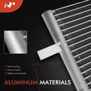 A-Premium Air Conditioning A/C Condenser Compatible with 2010 2011 2012 2013 Mazda 3 2.0L 2.5L, Fit Sedan Only