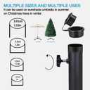 Heavy Duty Foldable Portable Beach Umbrella Stand - Portable Beach Umbrella Base Holder, Adjustable for Courtyard, Garden, Grass, Pool & Outdoor Use