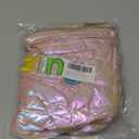 Hiroyuki Iridescent Makeup Bag, 14 inches Cosmetic Bag, Large Capacity Travel-Friendly Pouch (plain, pink)