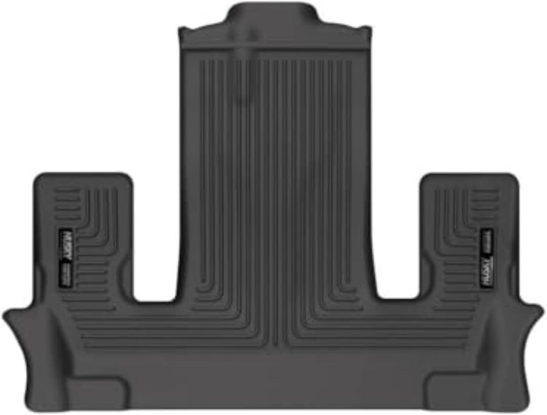 Husky Liners Weatherbeater Floor Mats | Fits 2022-2025 Ford Explorer w/2nd Row Bucket & w/Out Floor Console | 3rd Row, 1-pc Black - 14441 (3rd Row-w/Bucket)