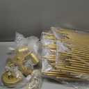 TOCHIC Gold Chandelier Light Fixture 21" D, 4 Lights Modern Farmhouse Drum Chandeliers Rustic Hanging Pendant Ceiling Light Fixture for High Ceilings Dining Living Room Foyer Kitchen Entryway Hallway