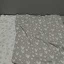 Biloban Organic Cotton Youth Pillowcase 2 Pack, (Pillowcases Only) Kids Pillowcase for Sleeping Fit Pillow Sized 16" x22, Envelope Travel Pillowcases for Girl Boy, Gray Heart & White Star