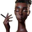 Incense Holder,Black Woman Smoking Head Incense Burner,Unique Home Gift,Desk Decor Suitable for Bedroom and Living Room