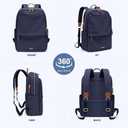 GOLF SUPAGS Women Laptop Backpack Casual Daypack for Work Travel College Backpack Purse Fits 14 Inch Notebook (Navy Blue)