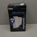 Dryer Vent Cover 4 inch with UV RESISTANT - Outdoor Dryer Vent Cover Natural Energy Saving, Dryer Vent Seal for Home Exterior (White)