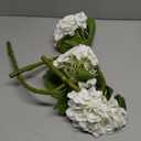 Coferset 3pcs White Lifelike Hydrangea Artificial Flowers 22inch Real Touch Faux Hydrangea Flower Stem for Home Party Wedding Floral Filler Arrangements Ceterpieces Bouquets